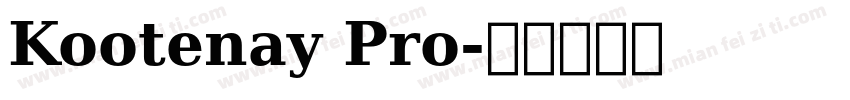 Kootenay Pro字体转换